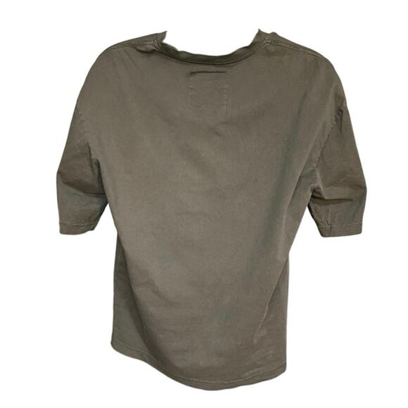 American Garage Cotton Boxy Fit Discharge Print Tee Beluga New York Size L - Picture 4 of 8